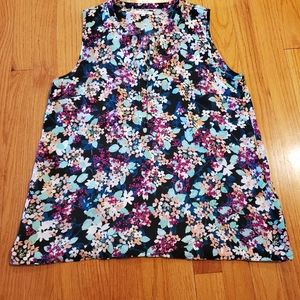 Sleeveless Floral Tank